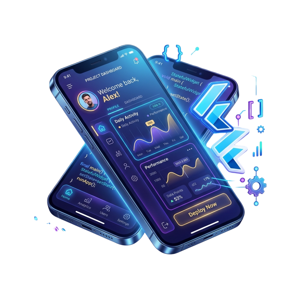 Flutter Development Illustration